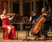 Musicians perform in Mixon Hall. 